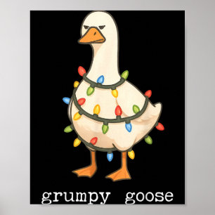 Feestelijke En Mpy Gans Kerstman Hoed Kerst Licht Poster