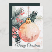 Feestelijke en vrolijke Kerstkaart (Voorkant / Achterkant)