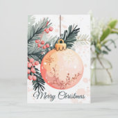 Feestelijke en vrolijke Kerstkaart (Staand voorkant)