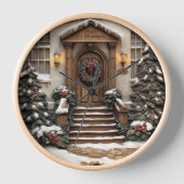 Feestelijke entree met krans. (Voorkant)