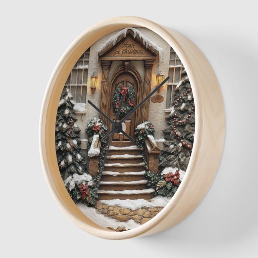 Feestelijke entree met krans. (Hoek)