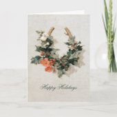 Feestelijke Equestrian Business Foto Kerstmis Feestdagen Kaart (Voorkant)