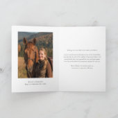 Feestelijke Equestrian Business Foto Kerstmis Feestdagen Kaart (Binnen)