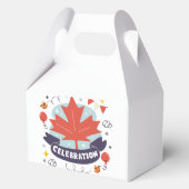 Feestelijke Esdoornbladeren Viering Bedankdoosjes (Achterkant)