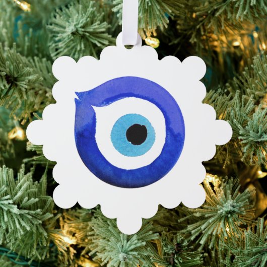 Feestelijke Evil Eye Ornament Kaart (Insitu (Drie))