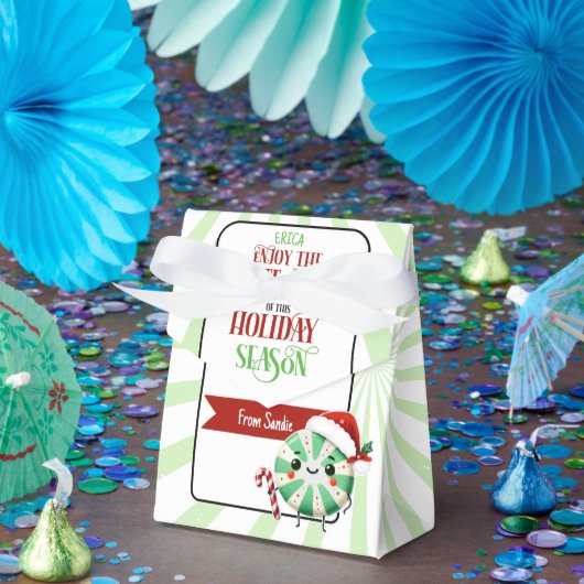 Feestelijke Excite-Mint Holiday Kaart met aangepas Bedankdoosjes (Feest)