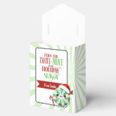 Feestelijke Excite-Mint Holiday Kaart met aangepas Bedankdoosjes (Geopend)