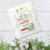 Feestelijke Excite-Mint Holiday Kaart met aangepas Bedankzakje