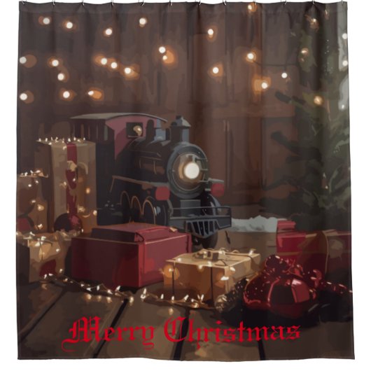 Feestelijke Express Douchegordijn (Voorkant)