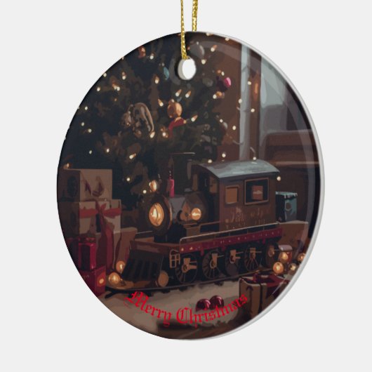Feestelijke Express Keramisch Ornament (Links)