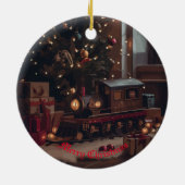 Feestelijke Express Keramisch Ornament (Achterkant)