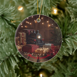 Feestelijke Express Keramisch Ornament