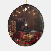 Feestelijke Express Keramisch Ornament (Links)