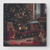 Feestelijke Express Vierkante Klok (Voorkant)