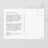 Feestelijke FA LA LA Vreugdevolle Kerst Briefkaart (Achterkant)