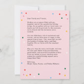 Feestelijke FA LA LA Vreugdevolle Kerst Kaart (Achterkant)