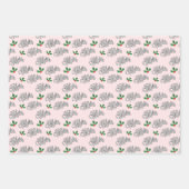 Feestelijke Falala Kerstboom  Roze Retro Inpakpapier Vel (Voorkant 3)