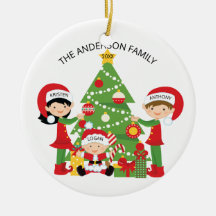 Feestelijke Familie van 3 Persoonlijke Kerstmis