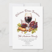 Feestelijke Familiebijeenkomst Waterverf Illustrat Kaart (Voorkant)