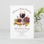 Feestelijke Familiebijeenkomst Waterverf Illustrat Kaart (Staand voorkant)