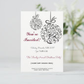 Feestelijke Familieviering Kerstuitnodiging Kaart (Staand voorkant)