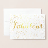 Feestelijke fantastische verjaardag folie kaarten (Voorkant met envelop)
