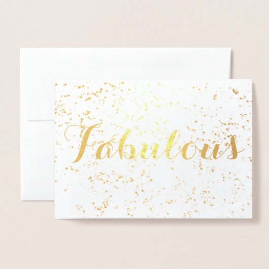 Feestelijke fantastische verjaardag folie kaarten (Voorkant met envelop)