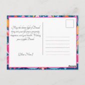 Feestelijke Fauvist Diwali Groeten Briefkaart (Achterkant)