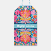Feestelijke Fauvist Diwali Groeten Cadeaulabel (Voorkant)
