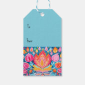 Feestelijke Fauvist Diwali Groeten Cadeaulabel (Achterkant)