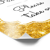 feestelijke favorieten Neem één gouden handdruk Foto Afdruk (Hoek)