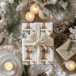 Feestelijke feeënbrief van Kerstmis Cadeaupapier