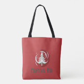 Feestelijke feest: een kerstgenot tote bag (Achterkant)