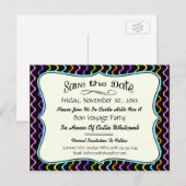 Feestelijke Feest, Reünie of Evenement Save the Da Aankondigingskaart (Voorkant / Achterkant)