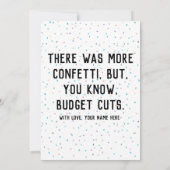 feestelijke feestdag afstuderen kaart (Achterkant)