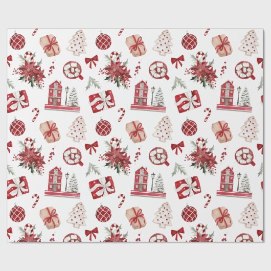 feestelijke feestdag cadeaupapier (Vlak)