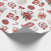 feestelijke feestdag cadeaupapier (Hoek)