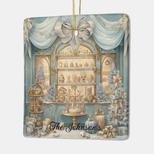 Feestelijke feestdag display keramisch ornament (Links)