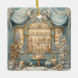 Feestelijke feestdag display keramisch ornament