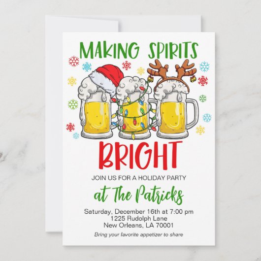 Feestelijke feestdag kaart (Voorkant)