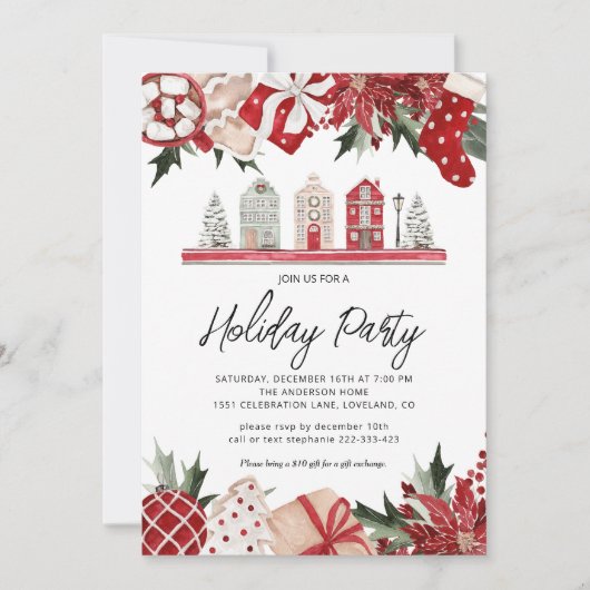 Feestelijke feestdag kaart (Voorkant)