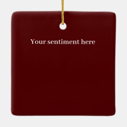 feestelijke feestdag keramisch ornament (Achterkant)