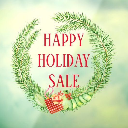 feestelijke feestdag met feestelijke feestdag in h raamsticker (Vel 3)