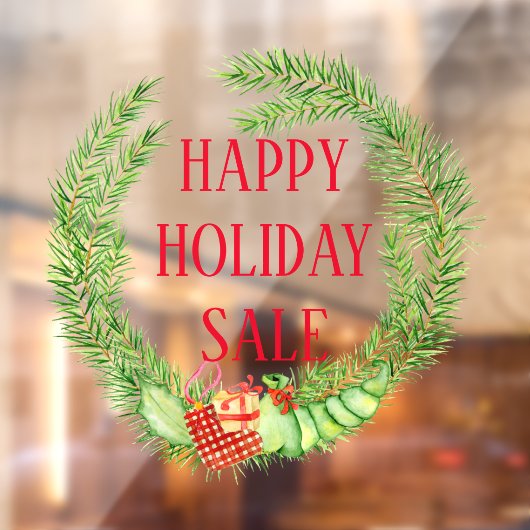 feestelijke feestdag met feestelijke feestdag in h raamsticker (Vel 2)