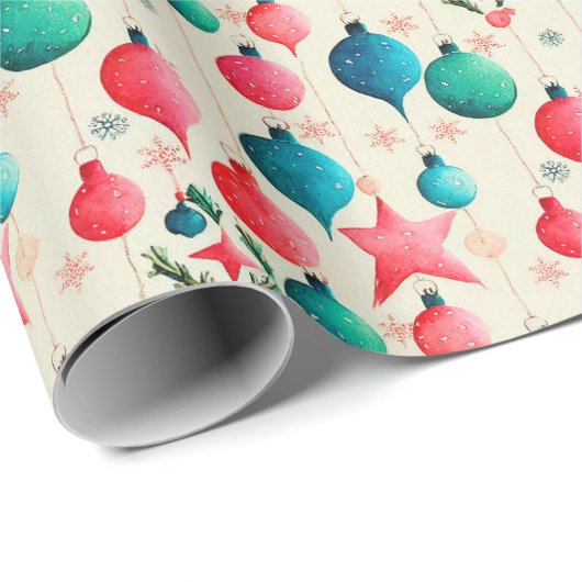 feestelijke feestdag met feestelijke retro-kerstbo cadeaupapier (Rol Hoek)