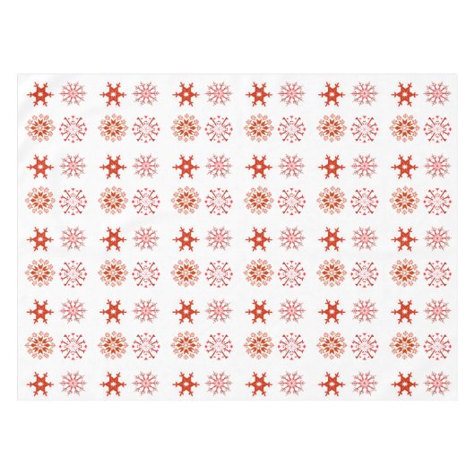 feestelijke feestdag met feestelijke rode sneeuwvl tafelkleed (Voorkant (Horizontaal))