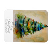 feestelijke feestdag met feestelijke Waterverf ker Magneet (Horizontaal)