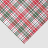 feestelijke feestdag met feestvieren Tartan Red Gr Tissuepapier (Detail)