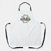 Feestelijke feestdag monogram schort (Voorkant)