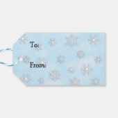 Feestelijke feestdag of kerstcadeau cadeaulabel (Achterkant Horizontaal)